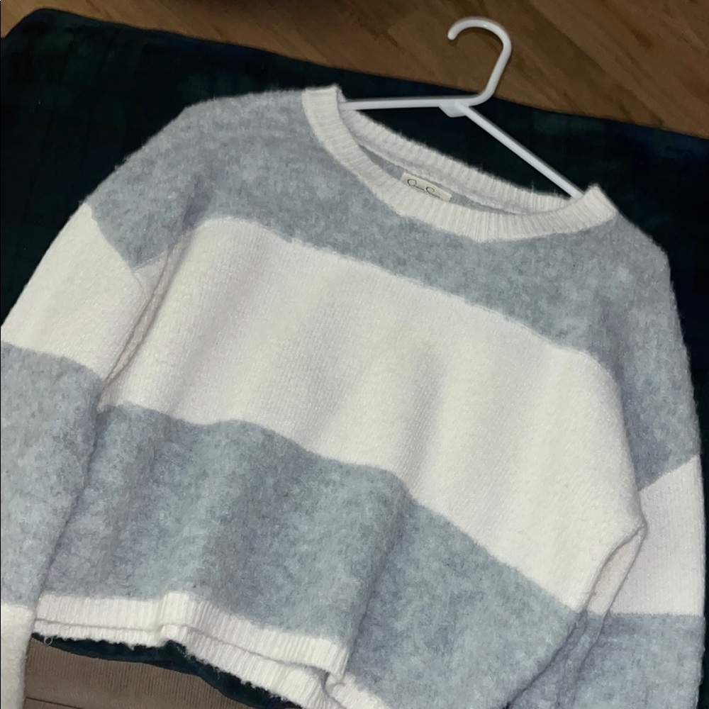 Dry Goods White Crew Neck Sweater